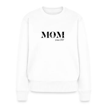 Mother Mutti Mama Mami Idée cadeau cool depuis 2021 - Pull Premium bio Femme - blanc - Devant - Julia (174cm)