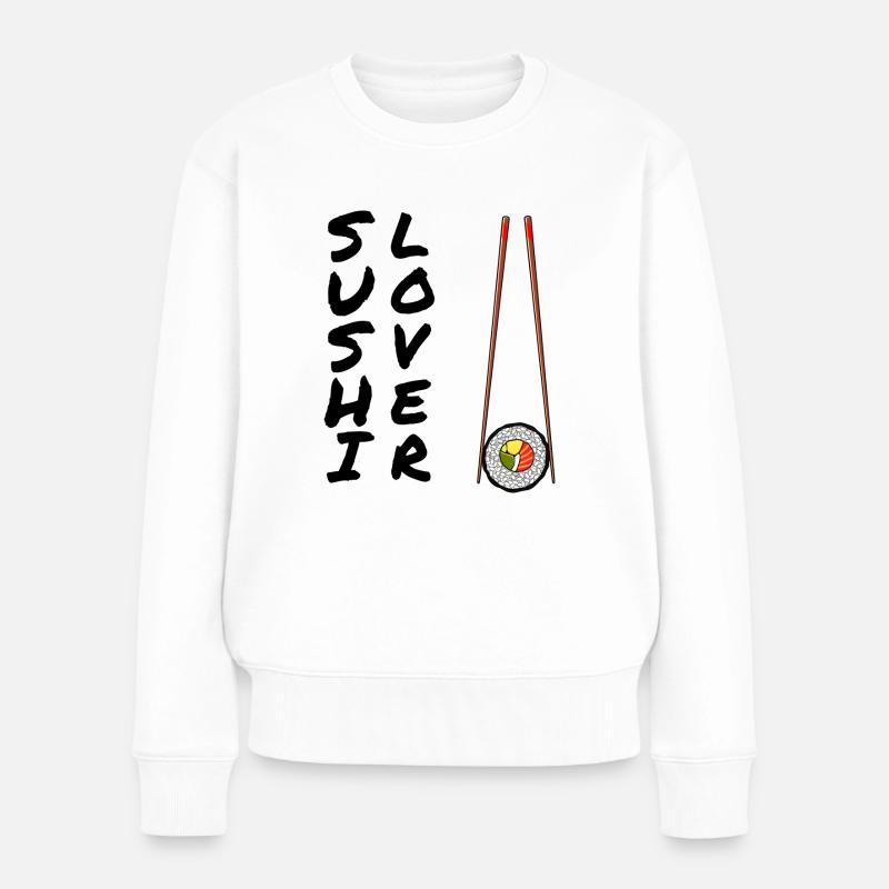 Sushi - Frauen Premium Bio Pullover - Weiß