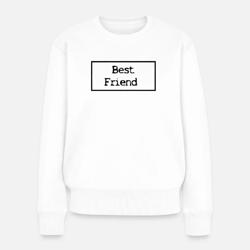 Bester Freund - Frauen Premium Bio Pullover - Weiß