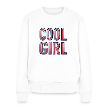 Cool Girl Silver - Cool Girls T-Shirt - Women's Premium Organic Jumper - white - Front - Julia (174cm)