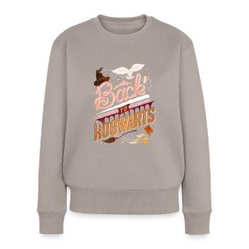 Harry Potter Back To Hogwarts - Frauen Premium Bio Pullover - Taupe - Vorne - Julia (174cm)