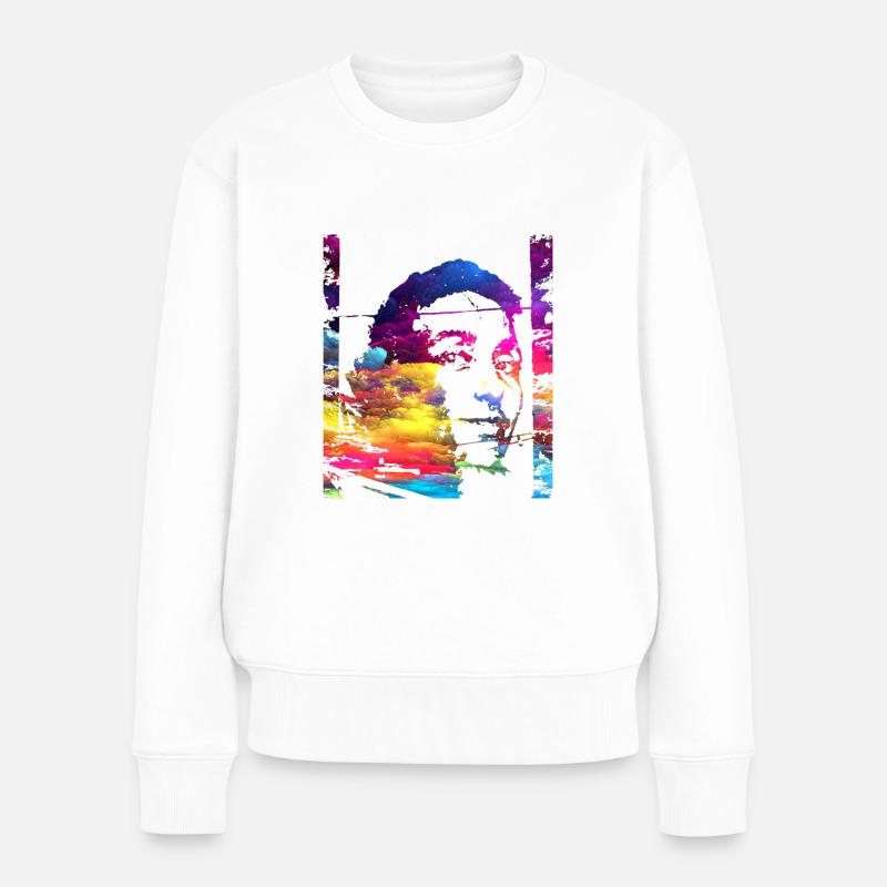 FroFriz Farbbombe - Frauen Premium Bio Pullover - Weiß