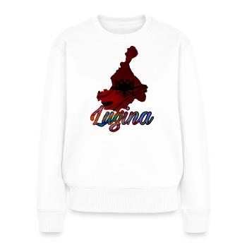 Lugina - Pull Premium bio Femme - blanc - Devant - Julia (174cm)