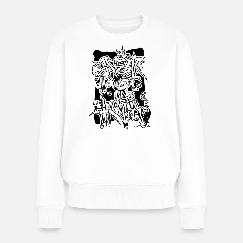 Design abstrait géométrique coloré - Pull Premium bio Femme - blanc