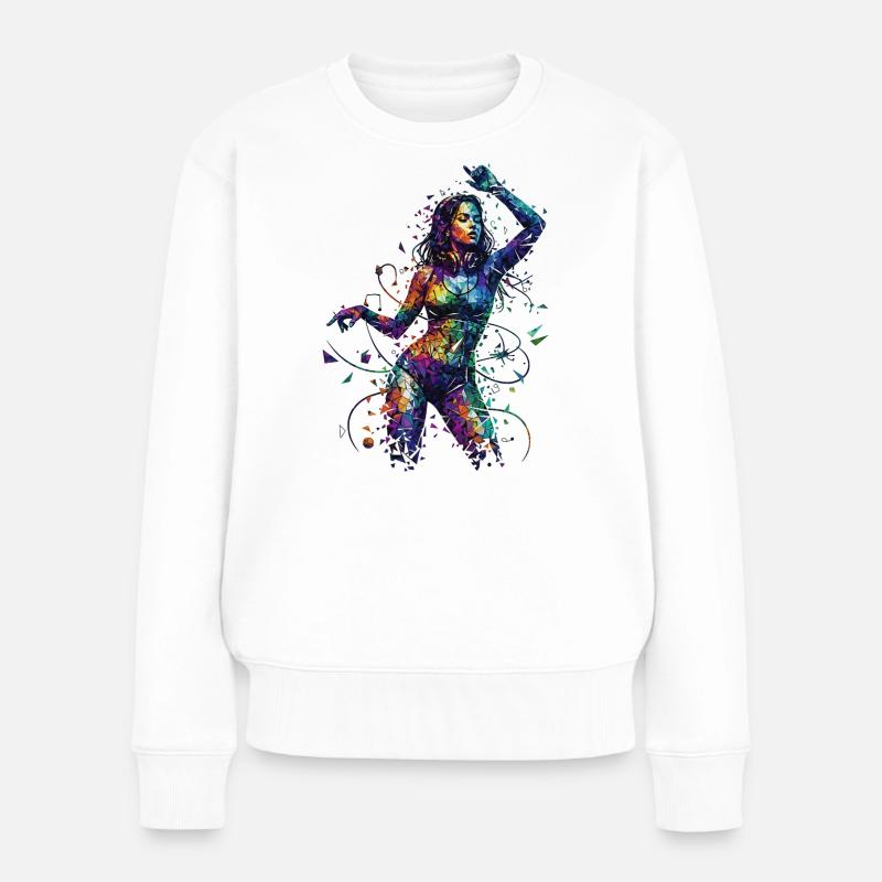 Vibe Motion - Pull Premium bio Femme - blanc