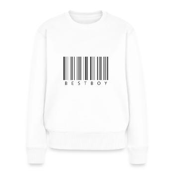 Bestboy Barcode - meilleur ami - Pull Premium bio Femme - blanc - Devant - Julia (174cm)