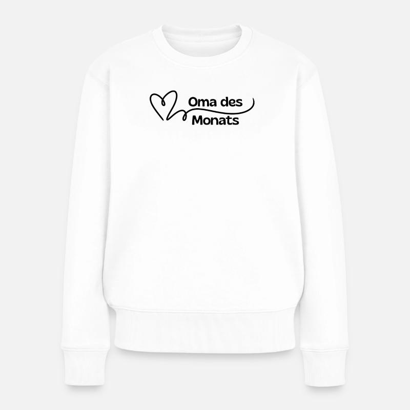 Mamie du Mois Coeur - Pull Premium bio Femme - blanc