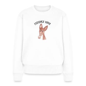 Podenco Mom 2 - Pull Premium bio Femme - blanc - Devant - Julia (174cm)