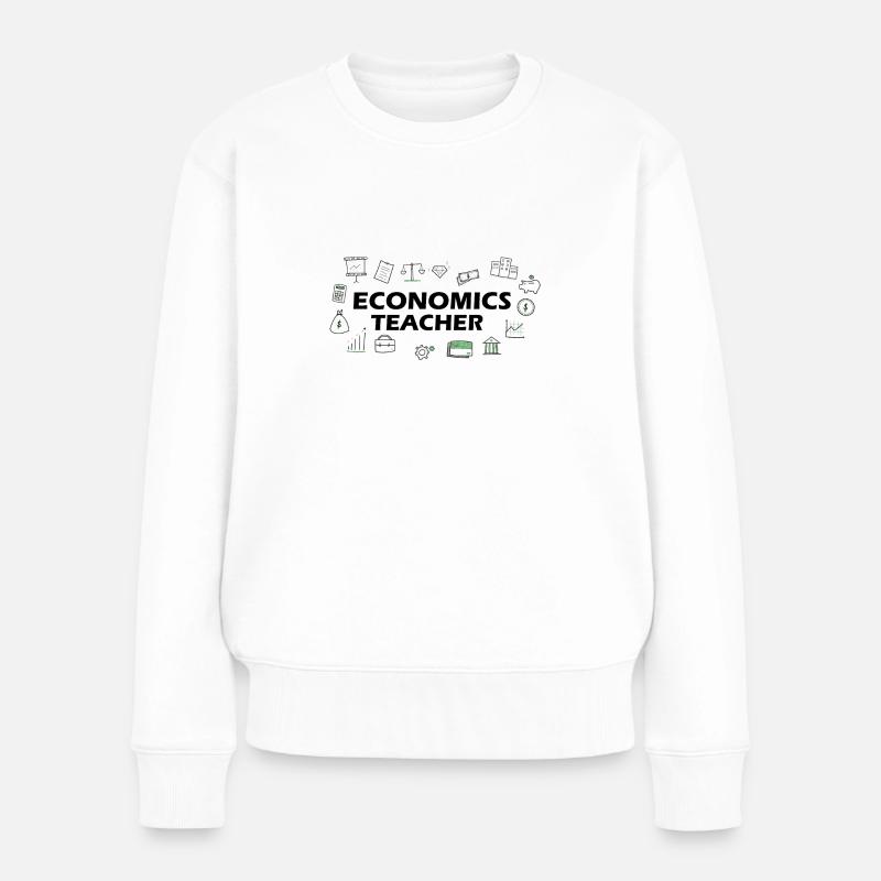Wirtschaftslehrer - Frauen Premium Bio Pullover - Weiß