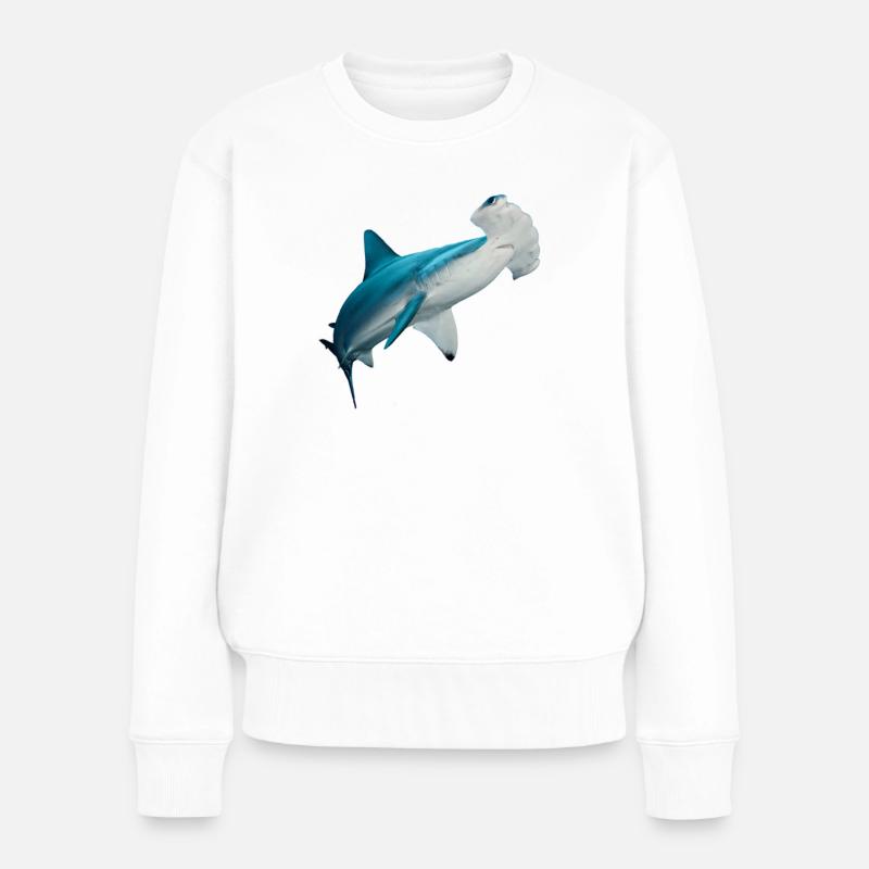 hammerhai - Frauen Premium Bio Pullover - Weiß