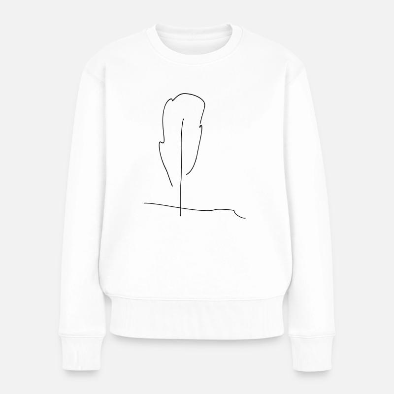 tree - Frauen Premium Bio Pullover - Weiß