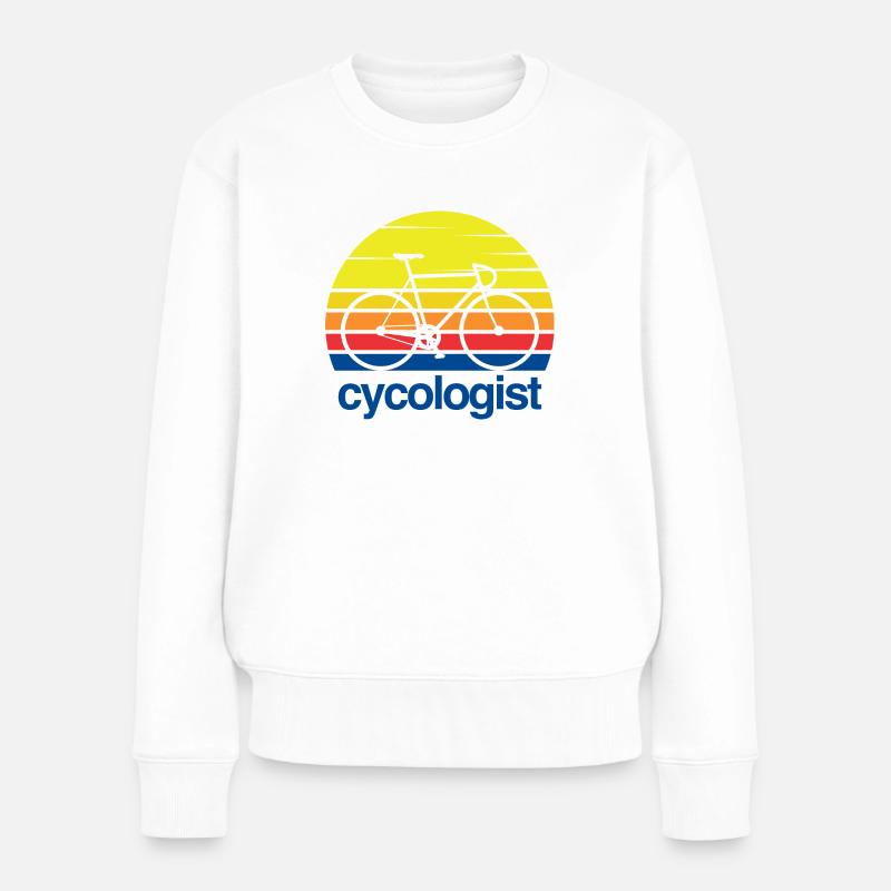 CYCOLOGIST - Frauen Premium Bio Pullover - Weiß
