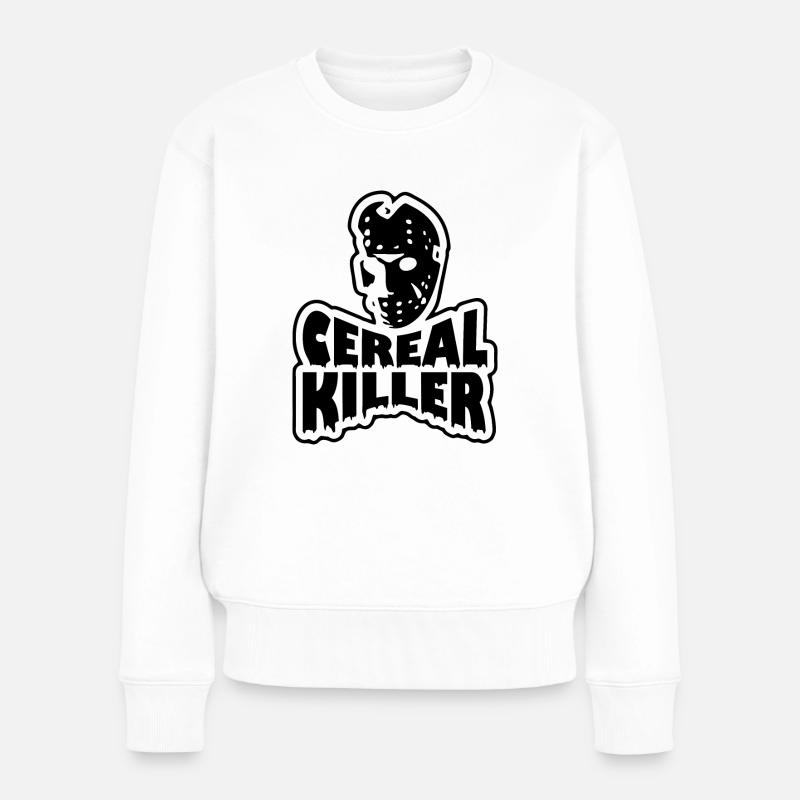 Getreide-Killer - Frauen Premium Bio Pullover - Weiß