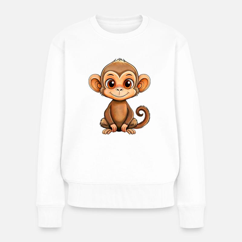 Petit Singe - Pull Premium bio Femme - blanc