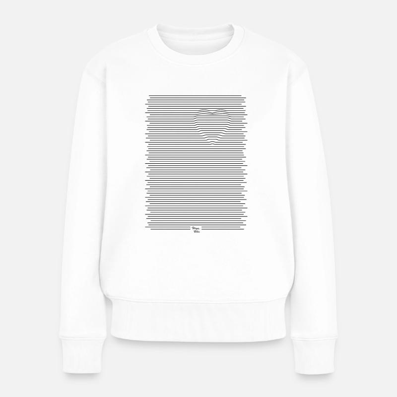 Heart - Frauen Premium Bio Pullover - Weiß