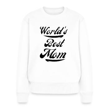 La meilleure maman du monde - Pull Premium bio Femme - blanc - Devant - Julia (174cm)