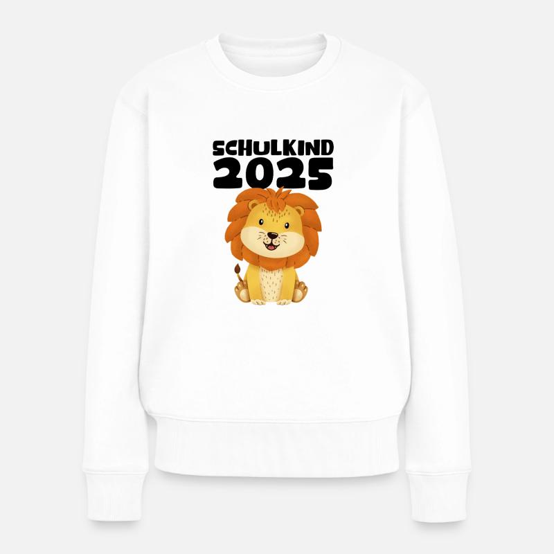 Schulkind 2025 Junge Mädchen Einschulung 2025 Deko - Frauen Premium Bio Pullover - Weiß