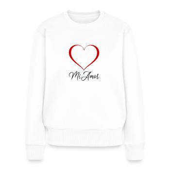 Mi Cupid - Women's Premium Organic Jumper - white - Front - Julia (174cm)