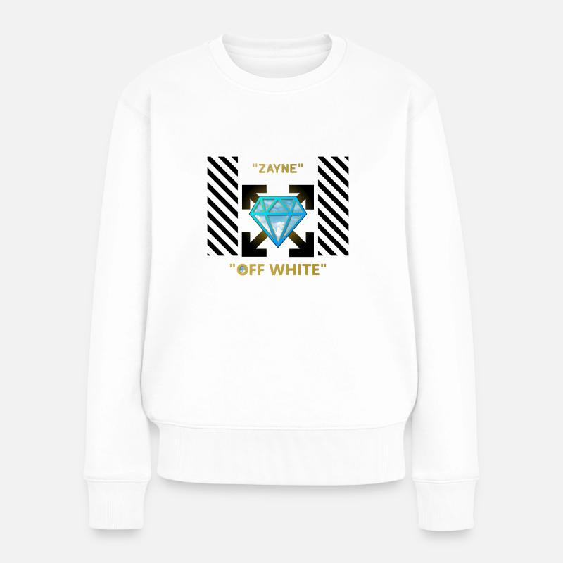 Zayne - 0ff White 2 - Frauen Premium Bio Pullover - Weiß