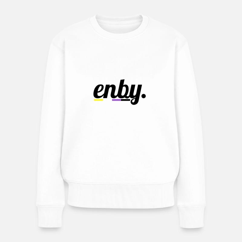 Enby - Frauen Premium Bio Pullover - Weiß