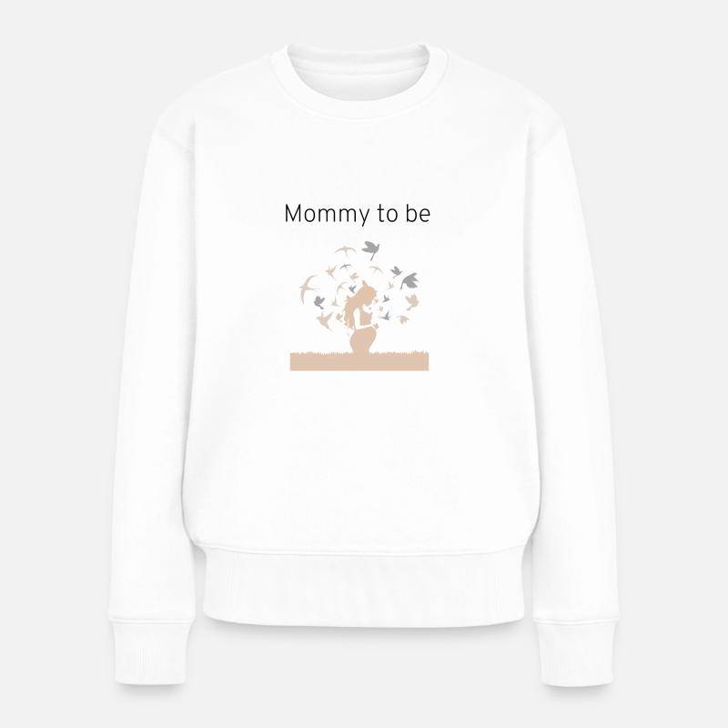 Mommy to be - Frauen Premium Bio Pullover - Weiß