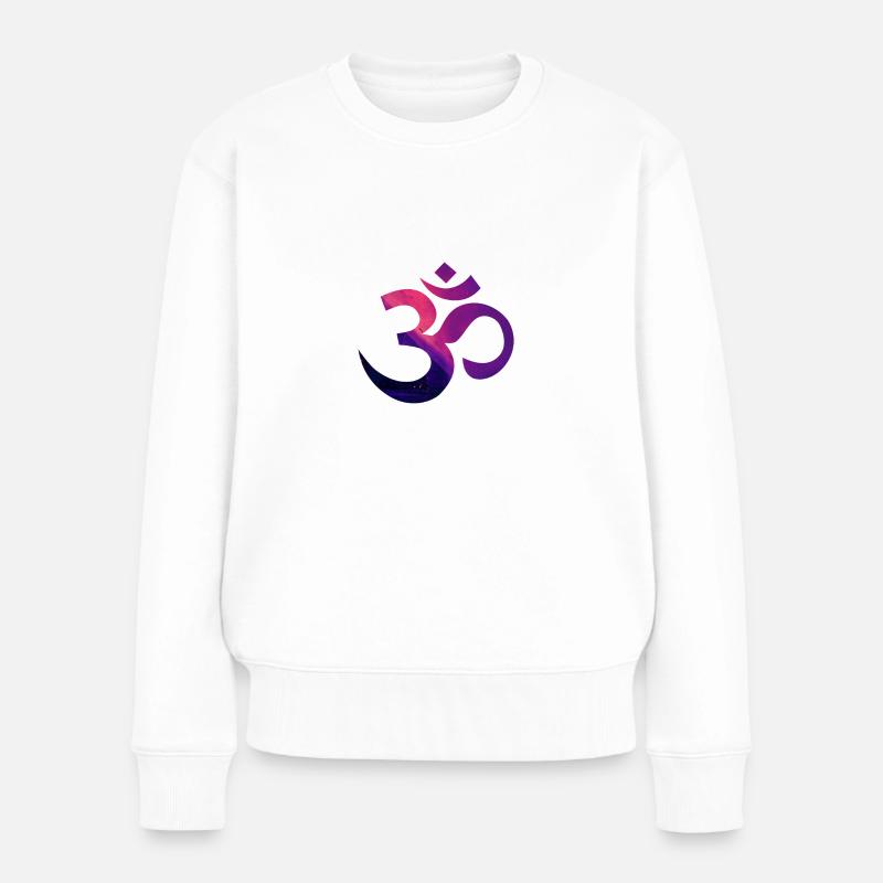 Om - Psy Pink - Pull Premium bio Femme - blanc