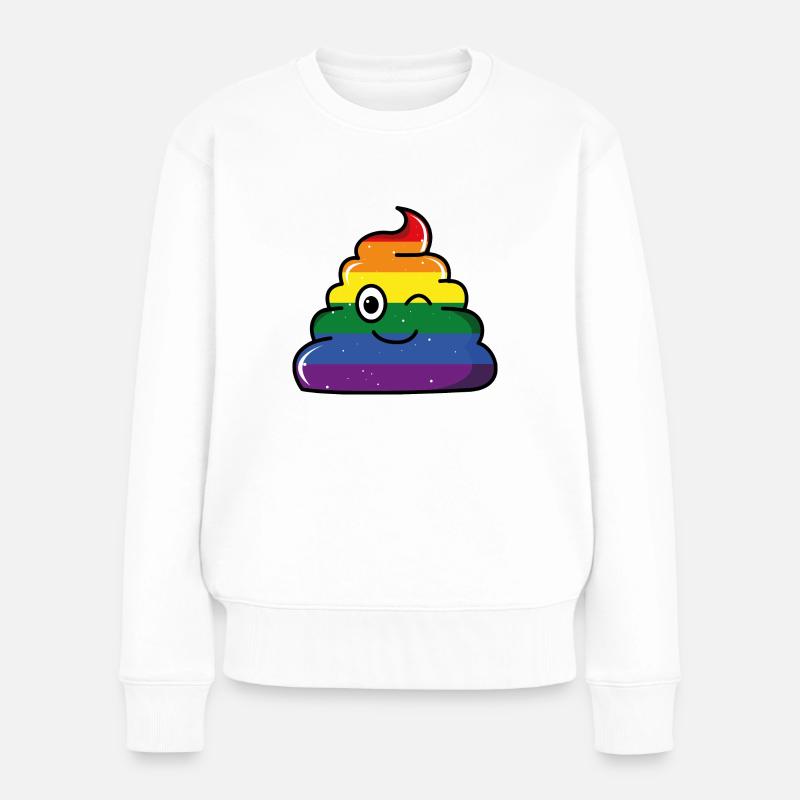Merde LGBT - Pull Premium bio Femme - blanc