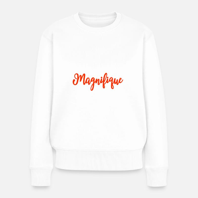 Magnifique calligraphie - Pull Premium bio Femme - blanc