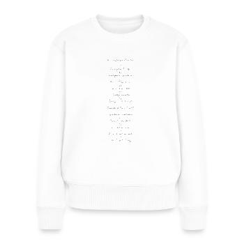 Human Design 12 Profile - Frauen Premium Bio Pullover - Weiß - Vorne - Julia (174cm)