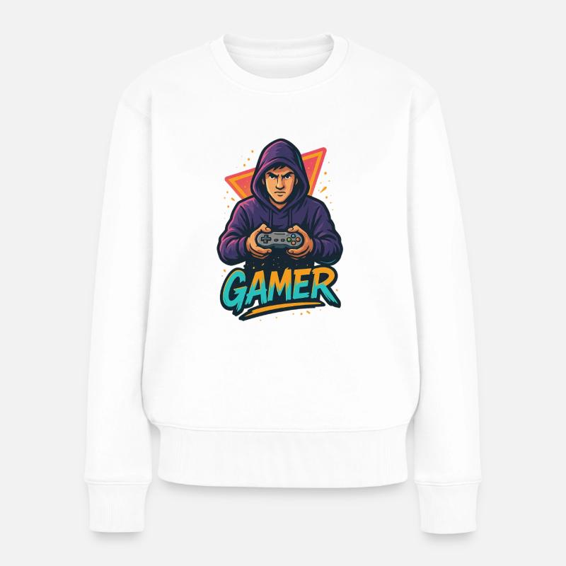 Zone de Jeu - Pull Premium bio Femme - blanc