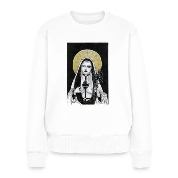 Unholy Mary, Queen of the Damned - Women's Premium Organic Jumper - white - Front - Julia (174cm)