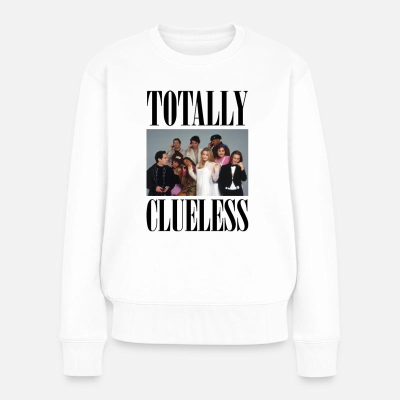 Clueless Crew Totally Clueless - Women's Premium Organic Jumper - white