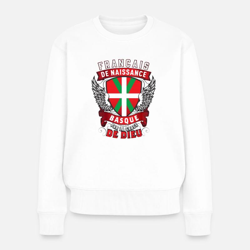 Basque Grâce de Dieu - Pull Premium bio Femme - blanc