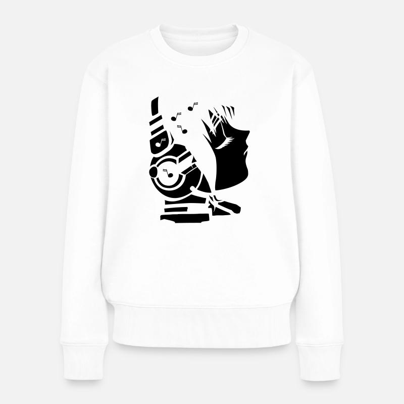 FUTURE_sound3 - Pull Premium bio Femme - blanc