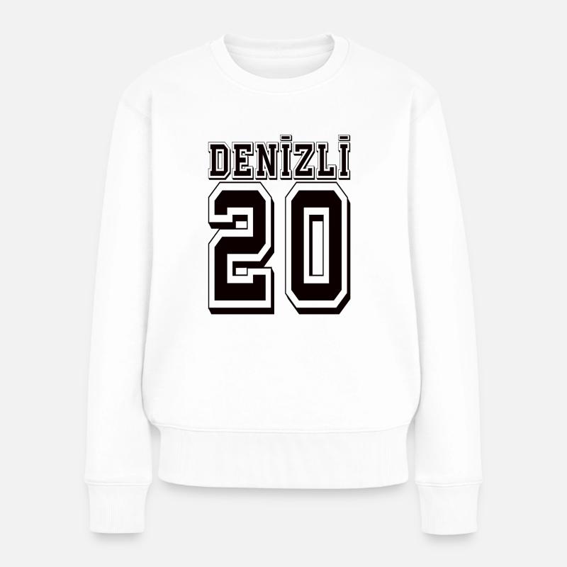 Denizli 20 - Frauen Premium Bio Pullover - Weiß
