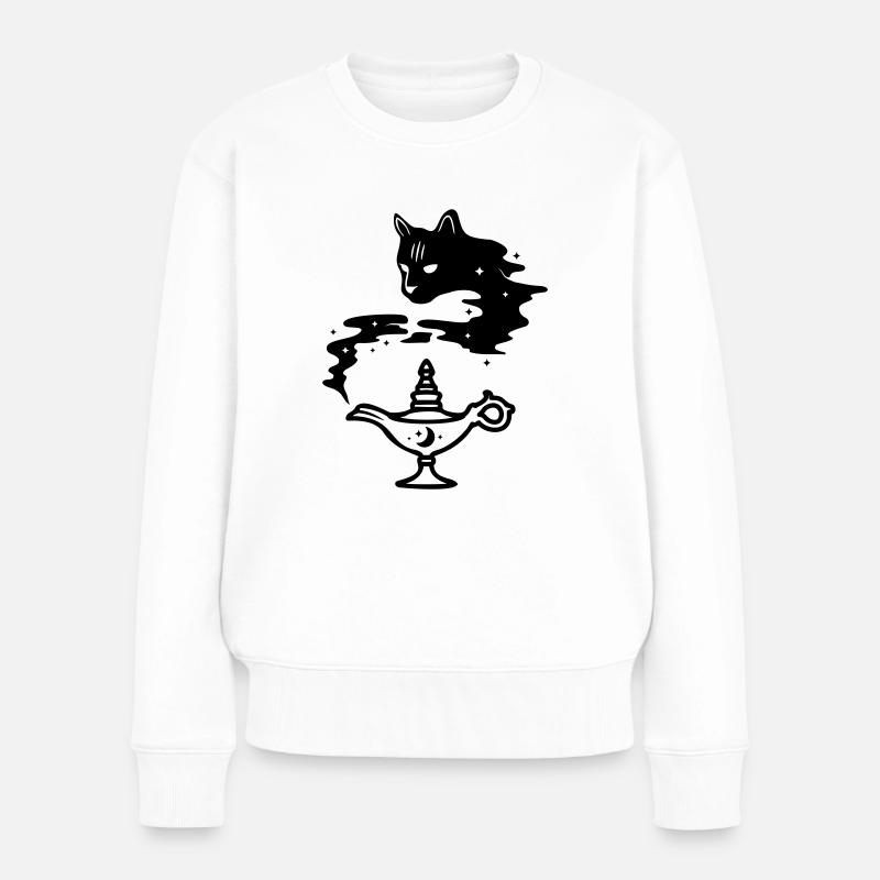 Lampe Miracle Chat - Pull Premium bio Femme - blanc