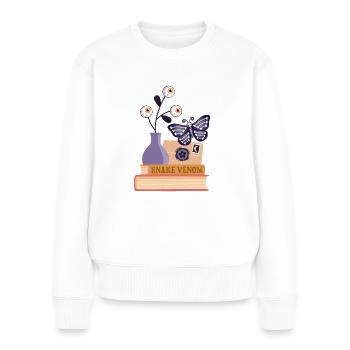 Halloween Stillleben - Frauen Premium Bio Pullover - Weiß - Vorne - Julia (174cm)