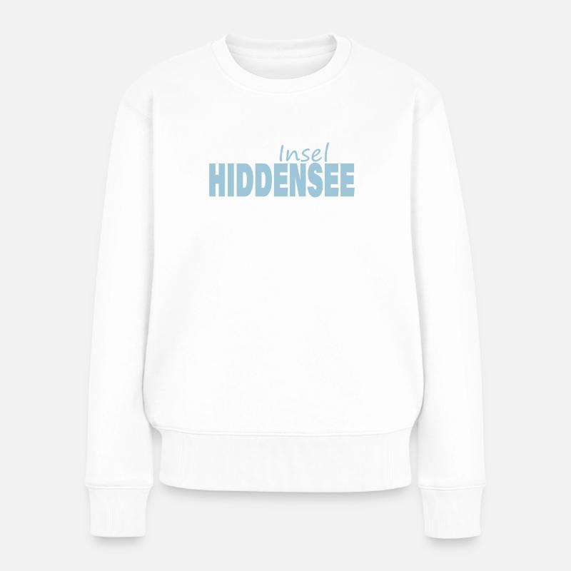 HIDDENSEE - Frauen Premium Bio Pullover - Weiß