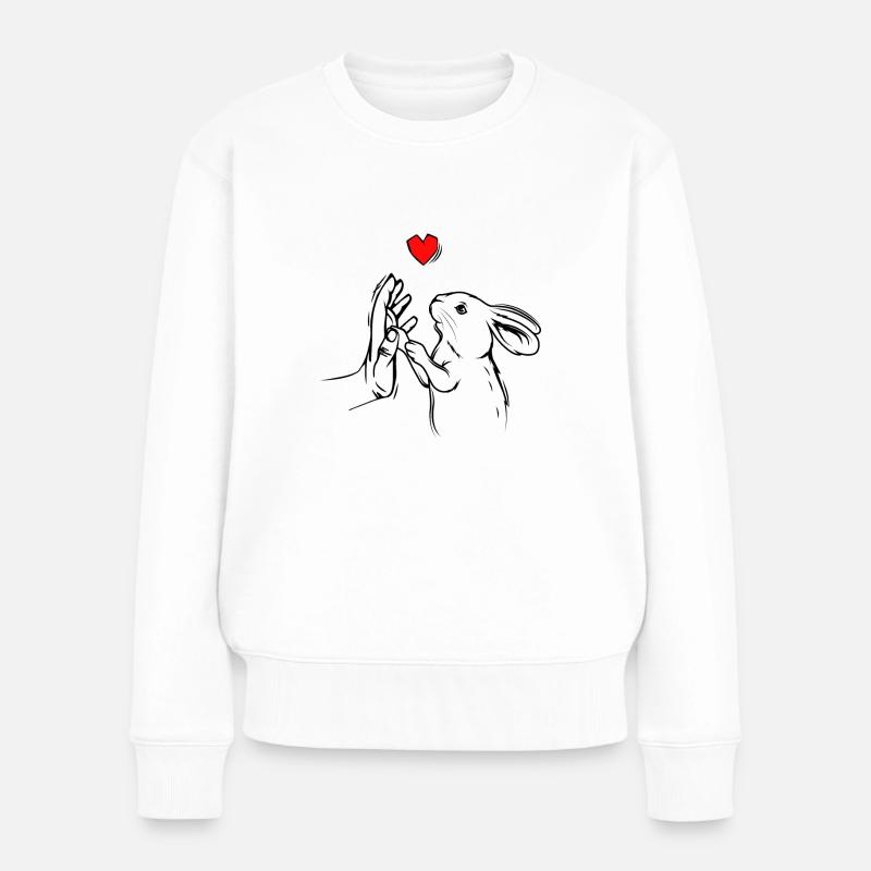 Lapin - Pull Premium bio Femme - blanc