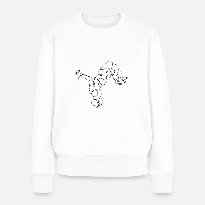 Parkour - Frauen Premium Bio Pullover - Weiß