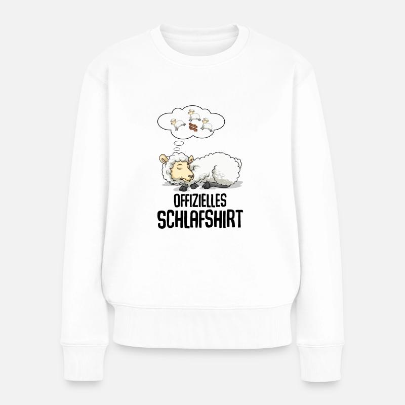Schaf - Frauen Premium Bio Pullover - Weiß