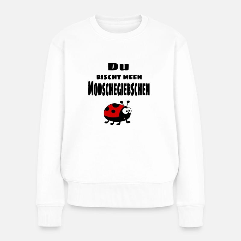 Modschegiebschen - sächsisch - Frauen Premium Bio Pullover - Weiß