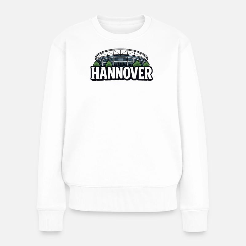 Hannover 1896 Stadion  - Frauen Premium Bio Pullover - Weiß