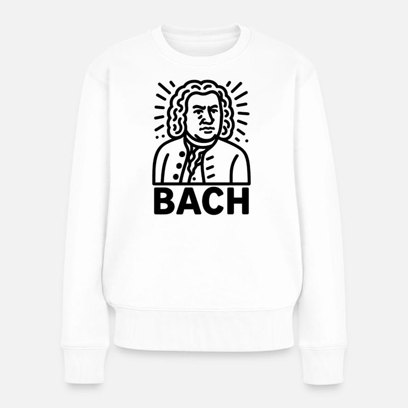 Jean-Sébastien Bach - Pull Premium bio Femme - blanc