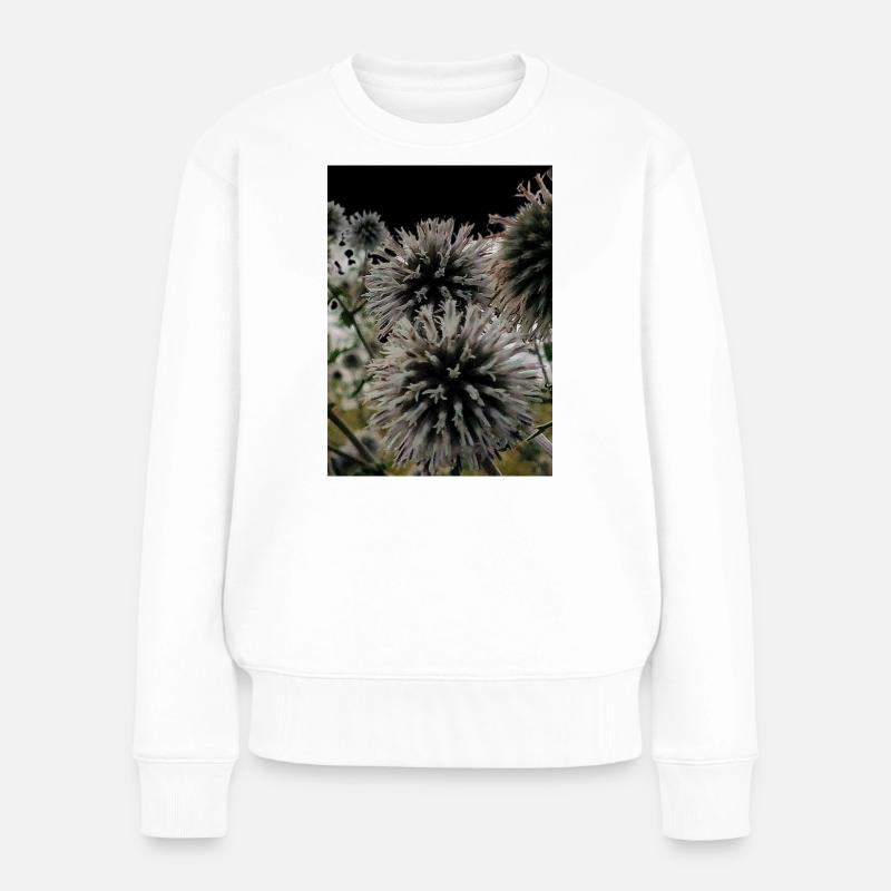 Empreinte sur les chardons - Pull Premium bio Femme - blanc