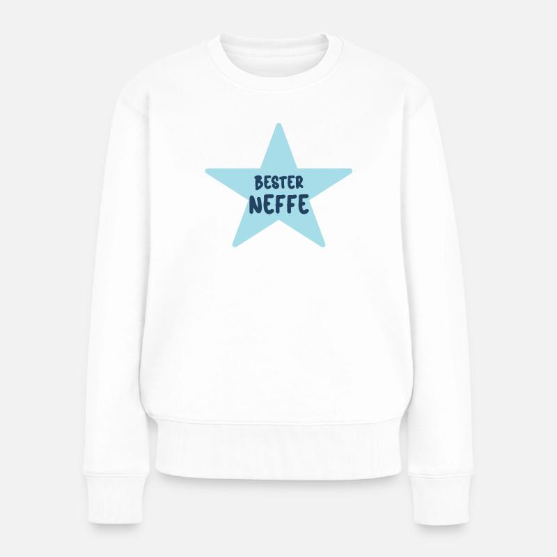 Neffe Patenkind Junge Lieblingsneffe Beste Neffen - Frauen Premium Bio Pullover - Weiß
