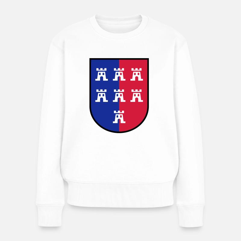 Wappen VG Siebenbürger Sachsen - Frauen Premium Bio Pullover - Weiß