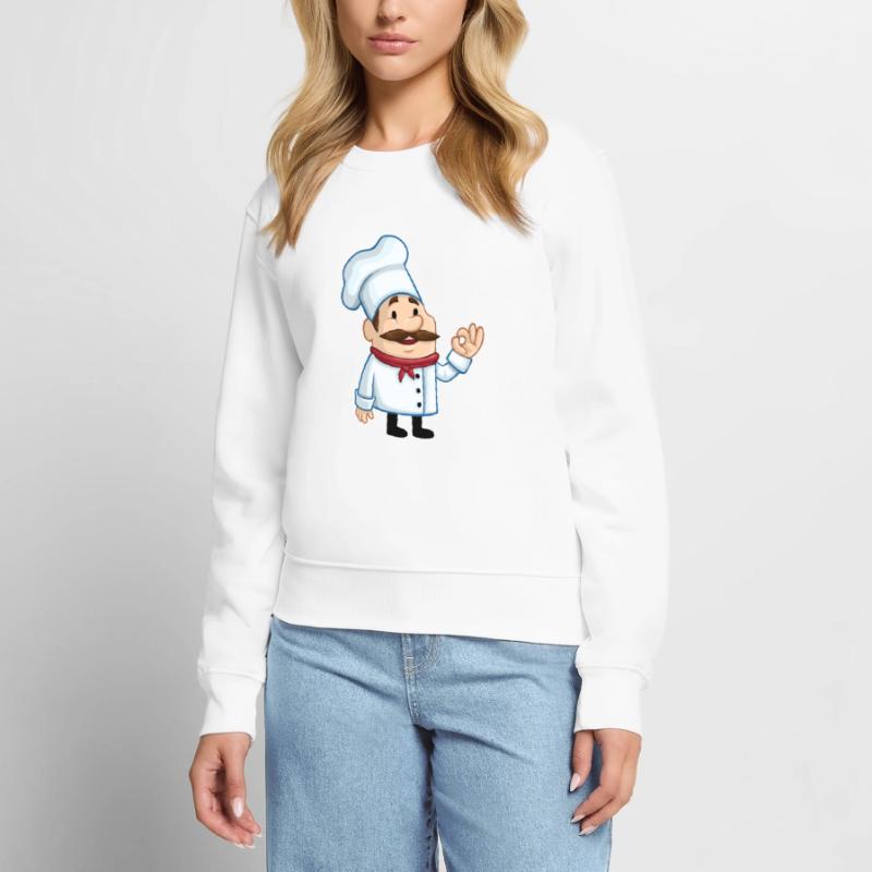 chef chef baker baecker kitchen kitchen kitchen1 Women's Premium Organic Jumper