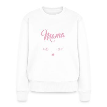 Mama des Jahres 2023 Muttertag Geschenk - Frauen Premium Bio Pullover - Weiß - Vorne - Julia (174cm)