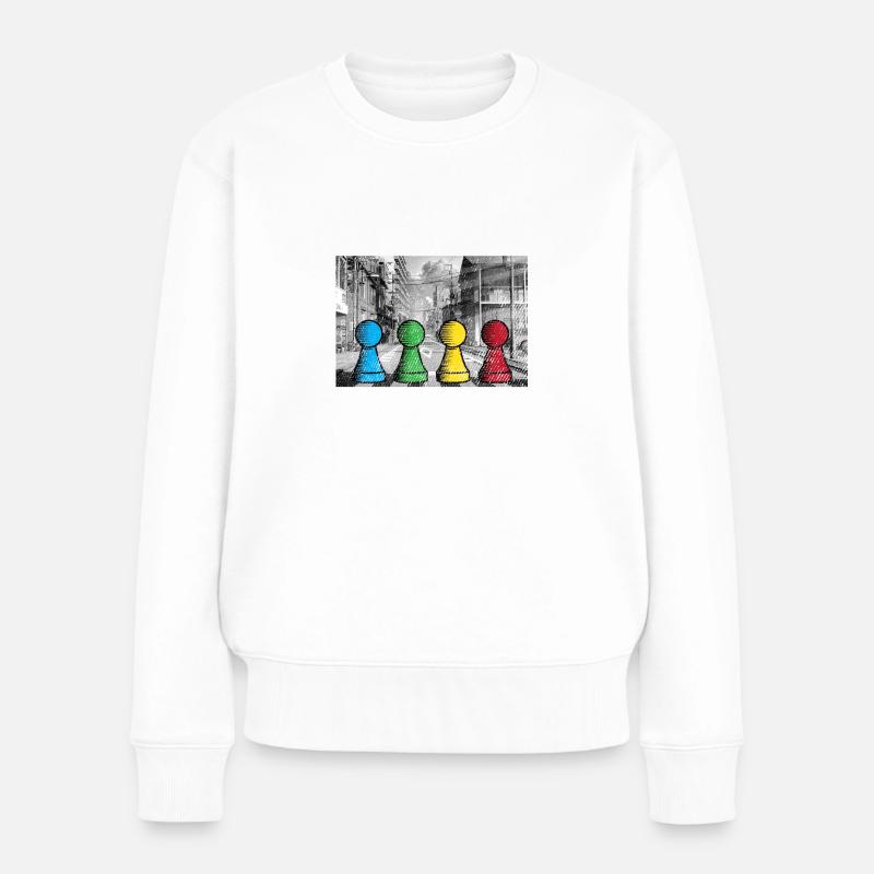 Brettspiele Road to Victory - Frauen Premium Bio Pullover - Weiß